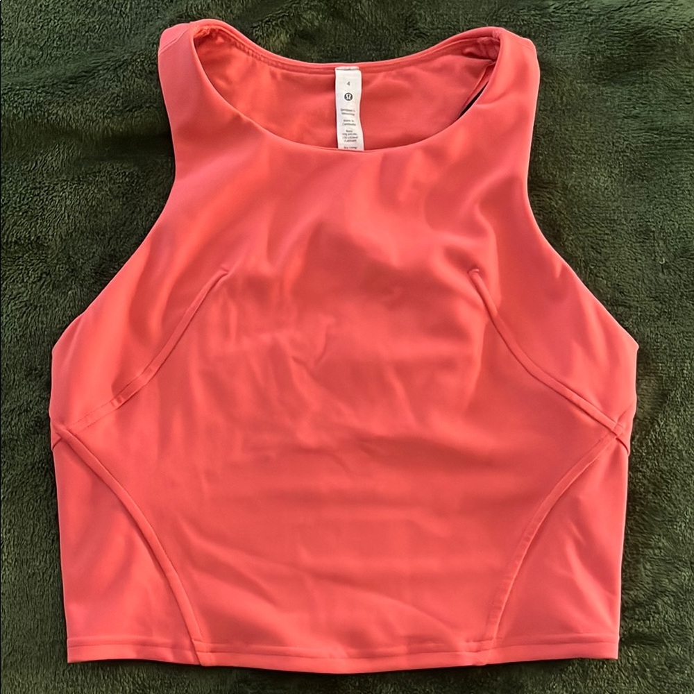 Lululemon Coral High Neck Tank Top